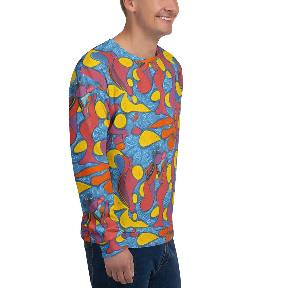 Surreal Splash on Sweatshirt — Right Front