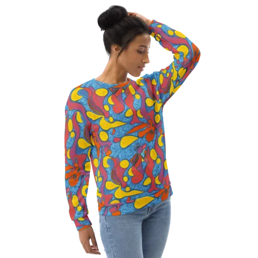 Surreal Splash on a Sweatshirt