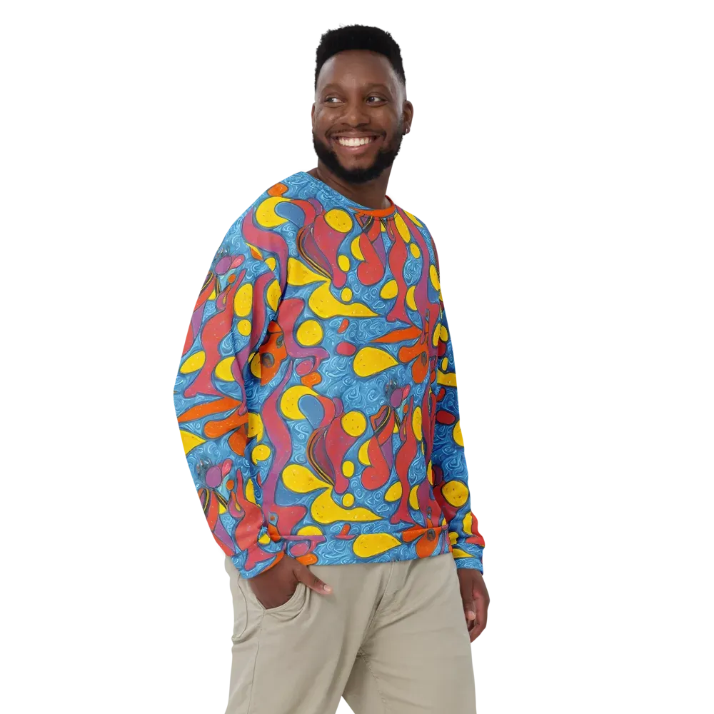 Surreal Splash on Sweatshirt — Front
