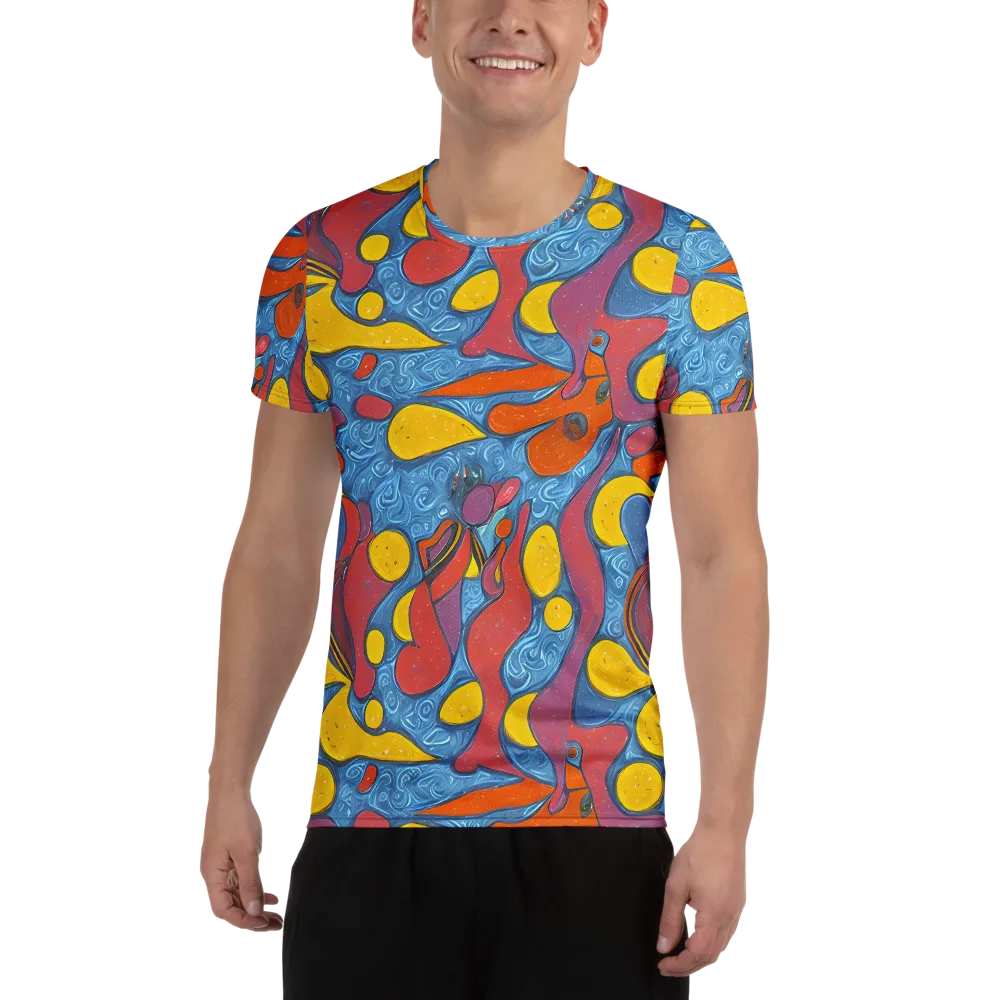 Surreal Splash on Men's Athletic T-Shirt — Front