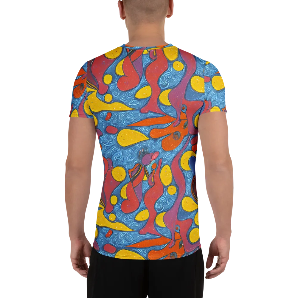 Surreal Splash on Men's Athletic T-Shirt — Back