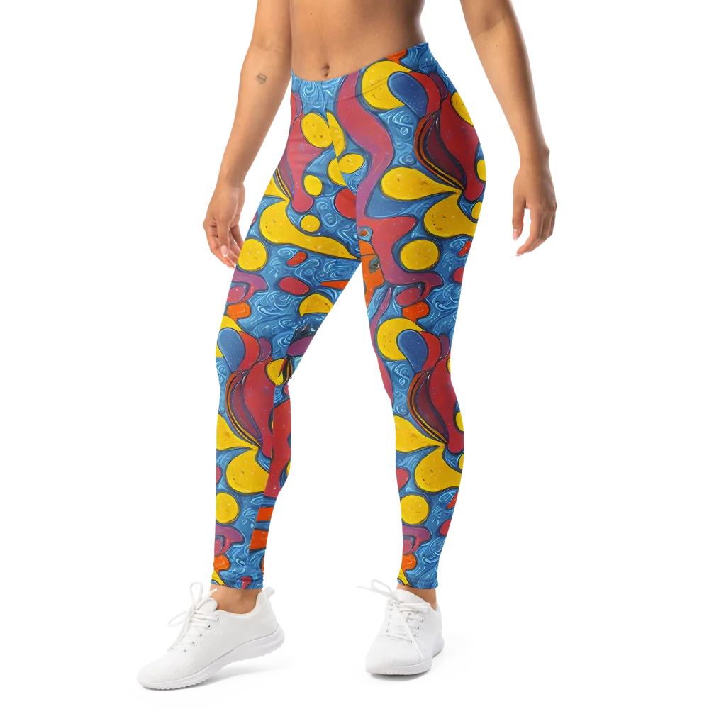 Surreal Splash on Leggings — Left Front
