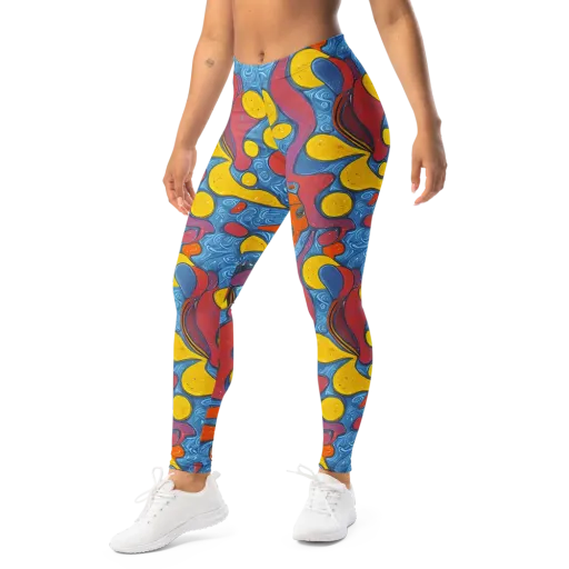 Surreal Splash on a Leggings