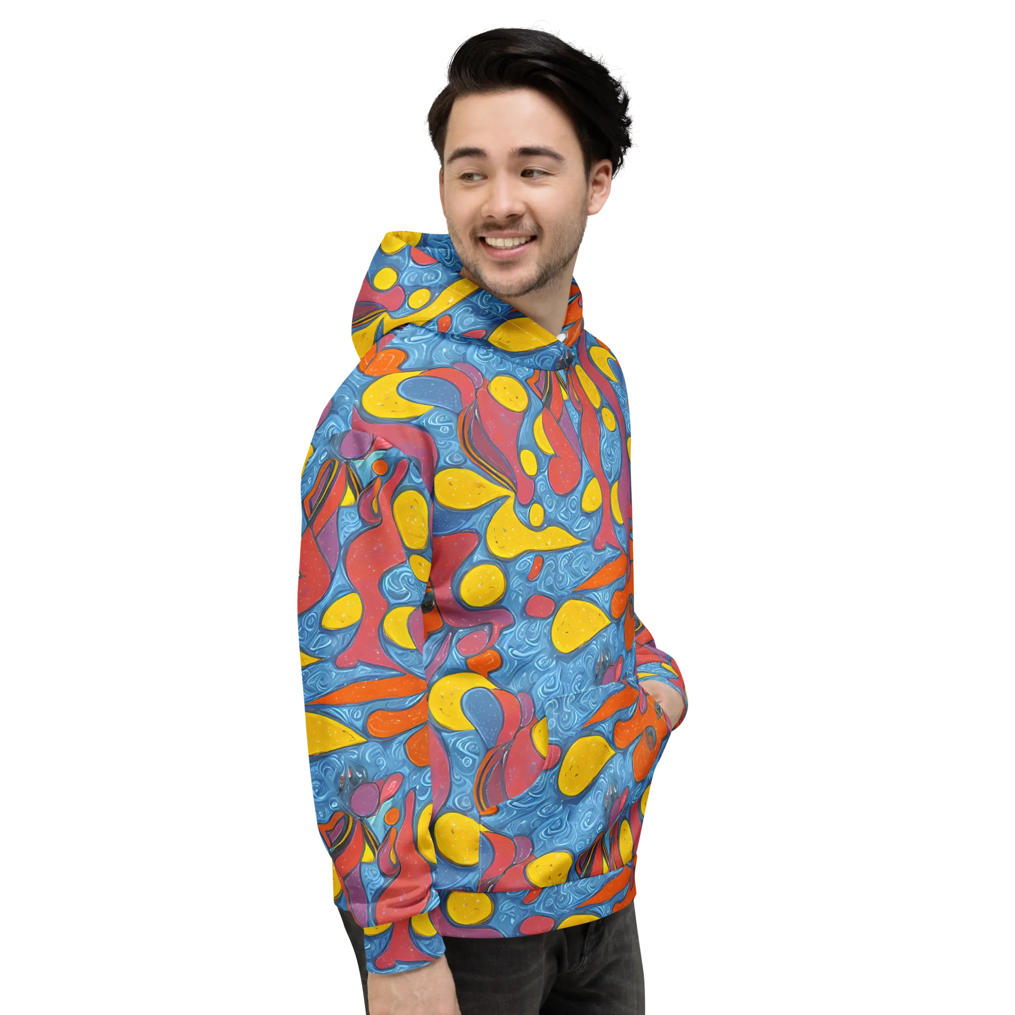 Surreal Splash on Hoodie — Right