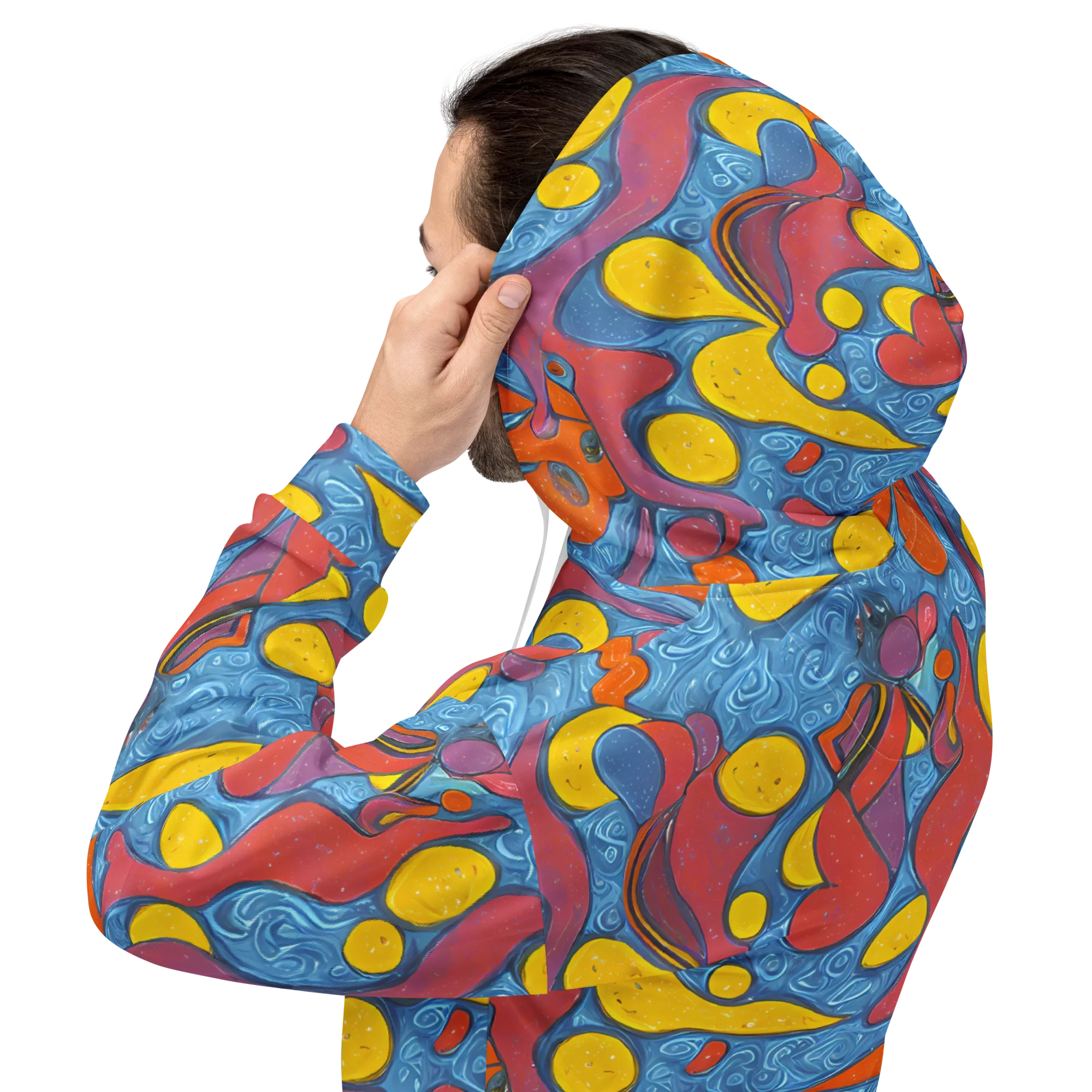 Surreal Splash on Hoodie — Back