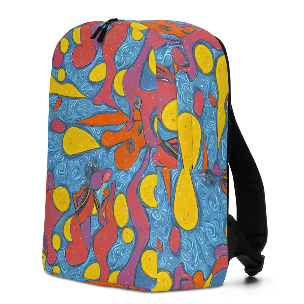 Surreal Splash on Minimalist Backpack — Left