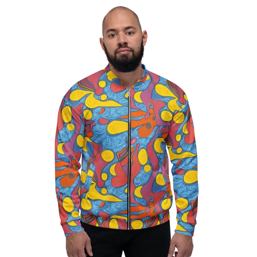 Surreal Splash on Bomber Jacket — Front