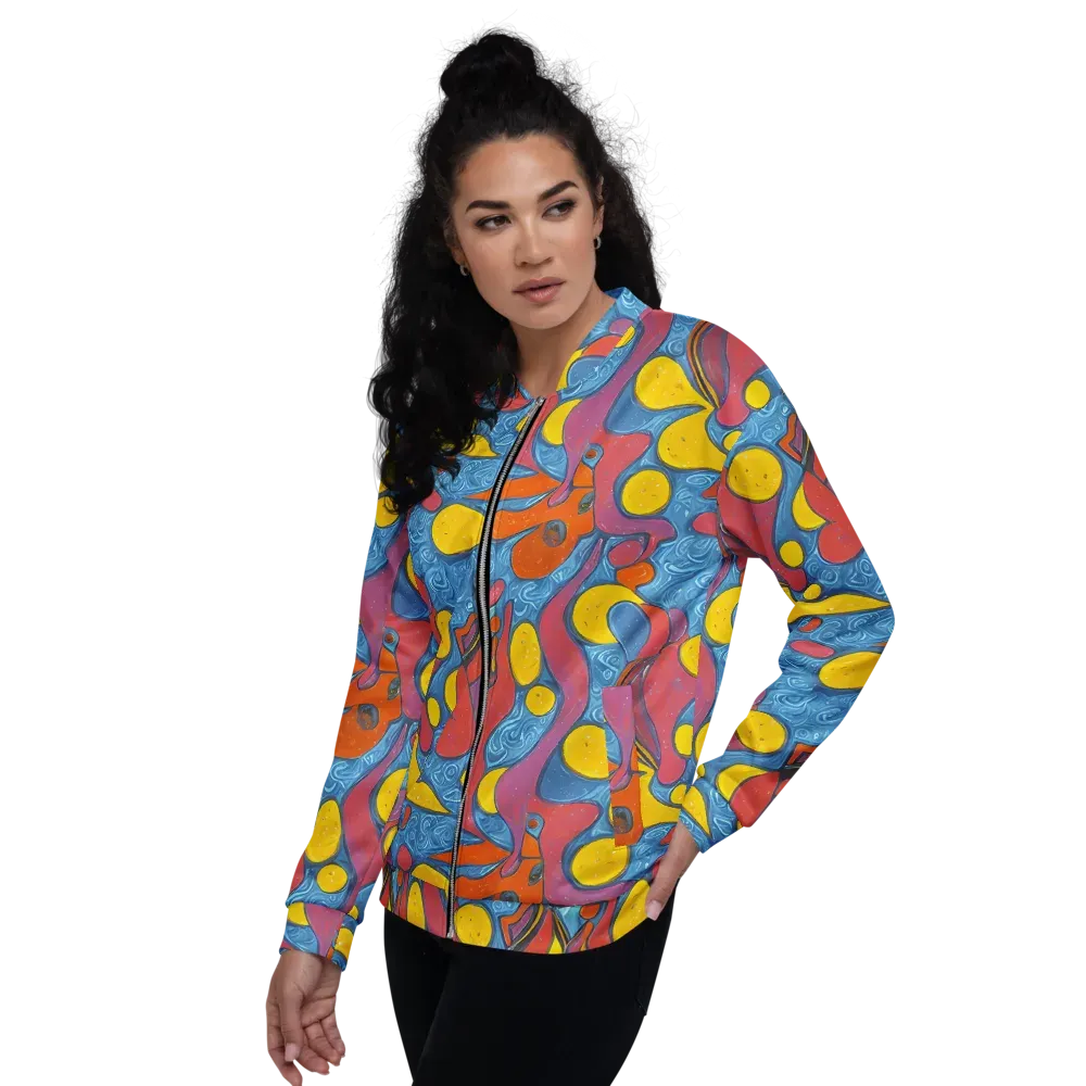 Surreal Splash on Bomber Jacket — Left