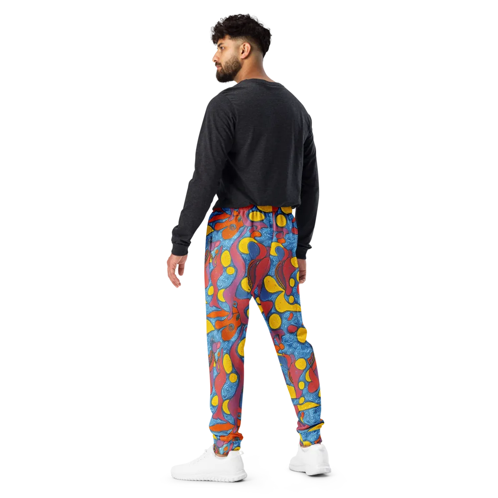 Surreal Splash on Men's Joggers — Back