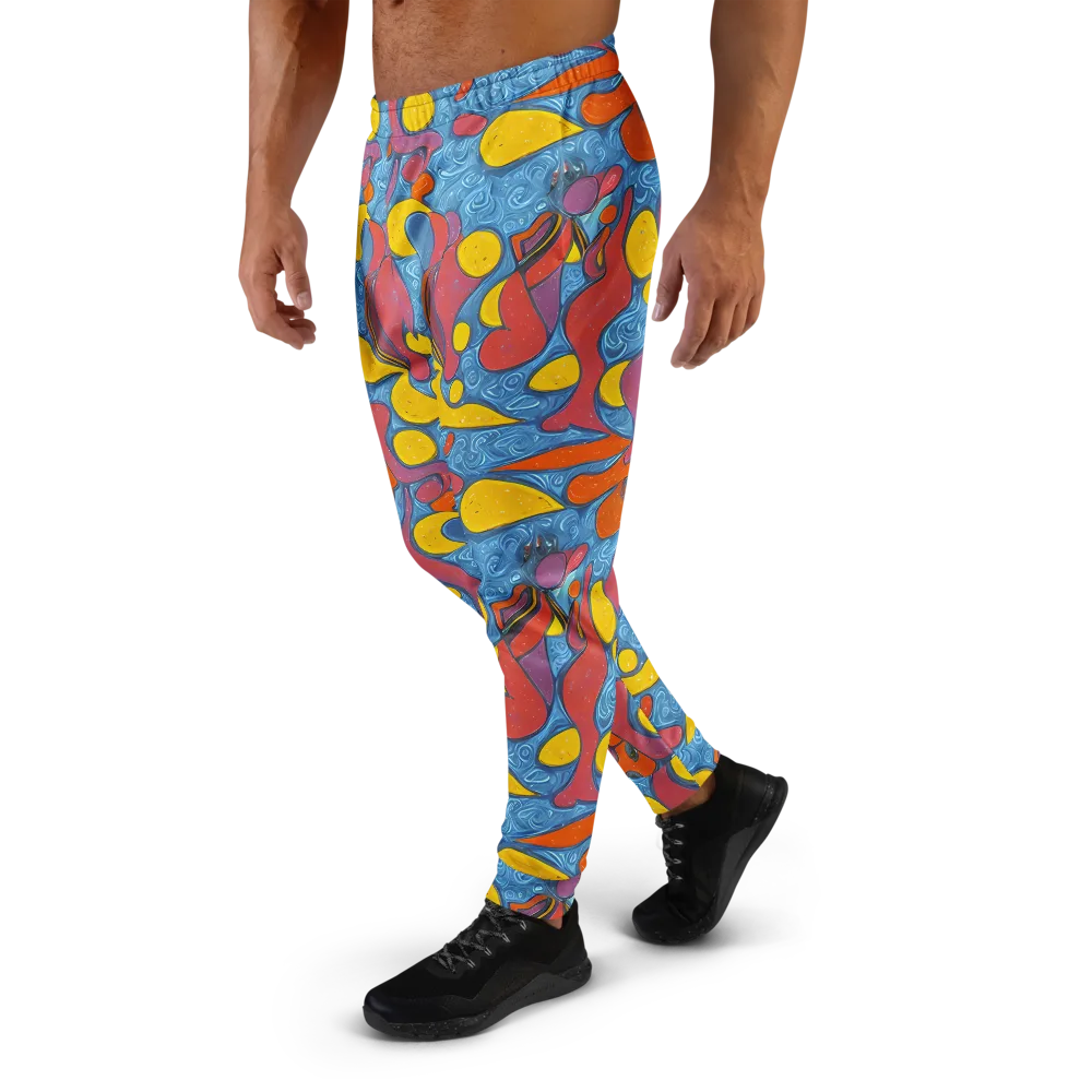 Surreal Splash on Men's Joggers — Left