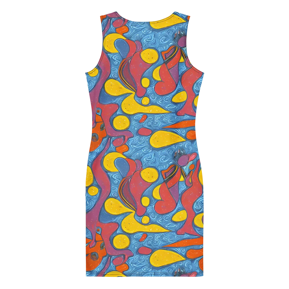 Surreal Splash on Bodycon Dress — Back