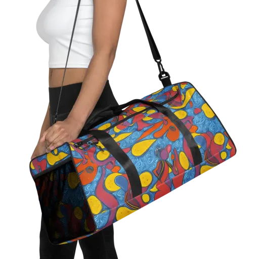 Surreal Splash on a Duffle Bag