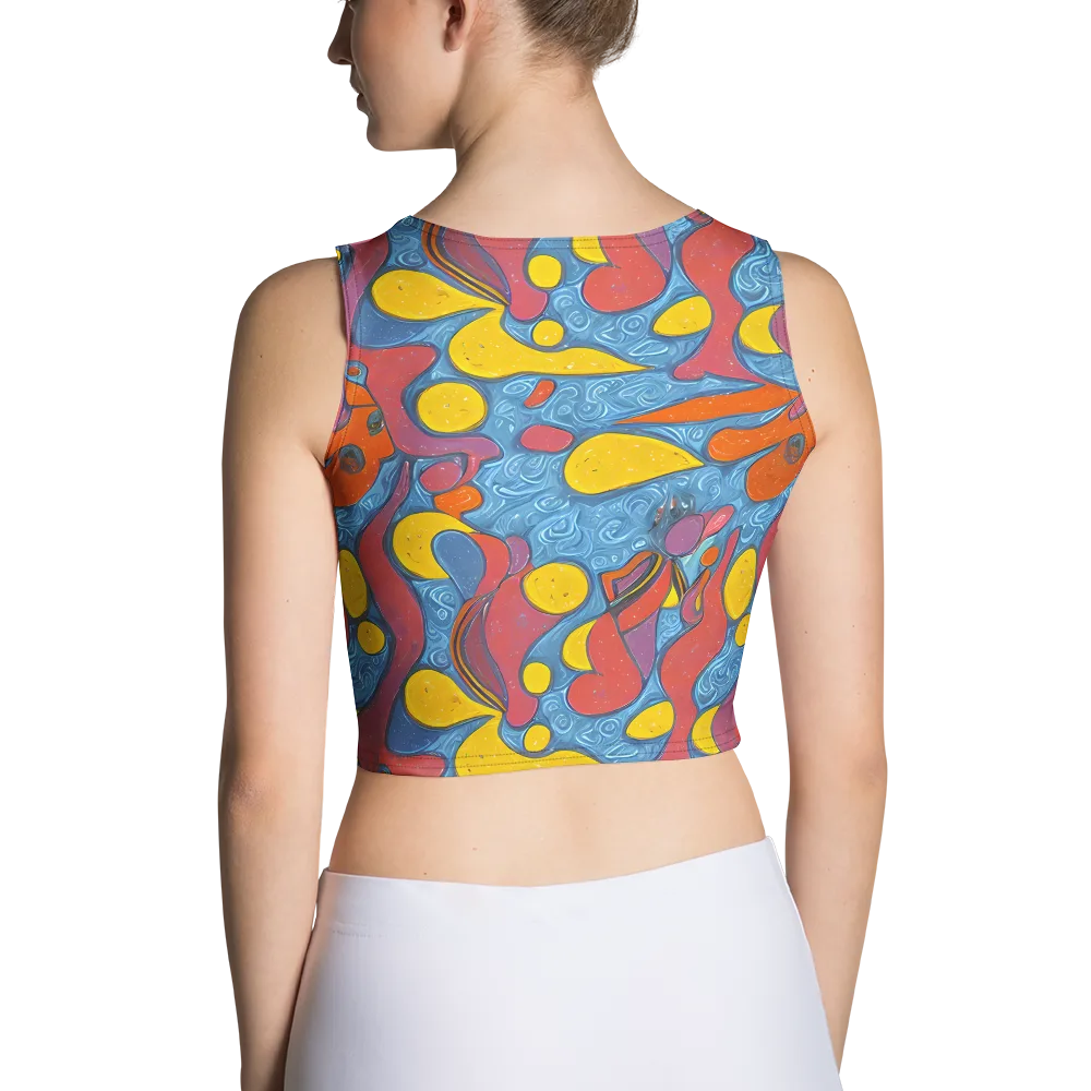 Surreal Splash on Crop Top — Back