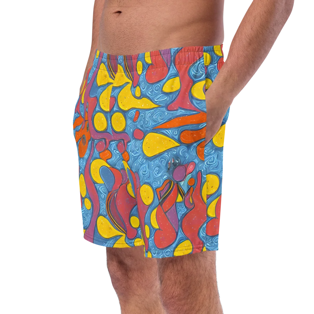 Surreal Splash on Swim Trunks — Left Front