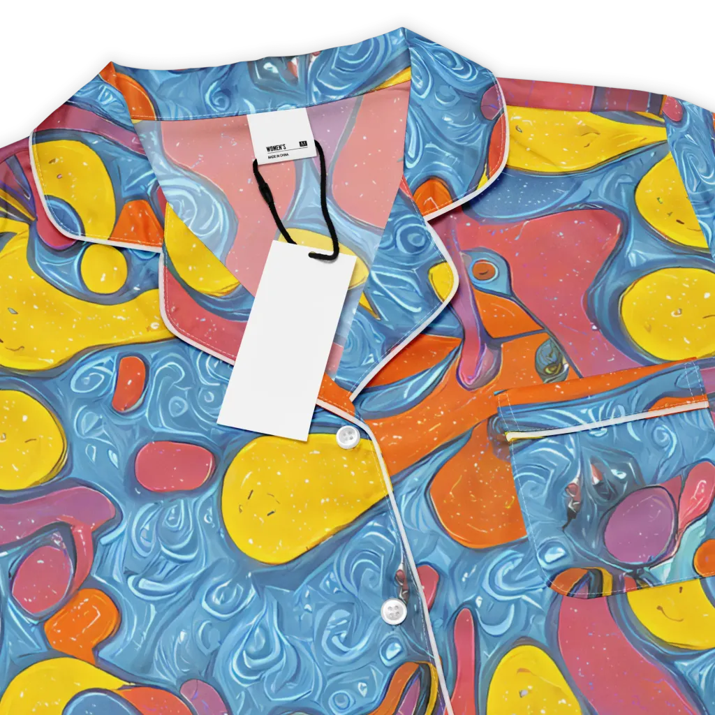 Surreal Splash on Women's Short Sleeve Pajama Top — Product details