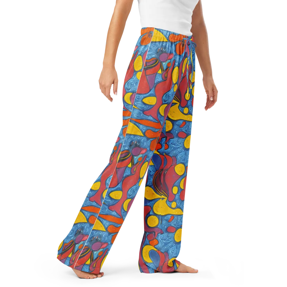 Surreal Splash on Women's Pajama Pants — Right Front