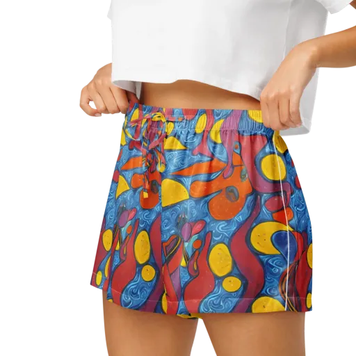 Surreal Splash on a Women's Pajama Shorts