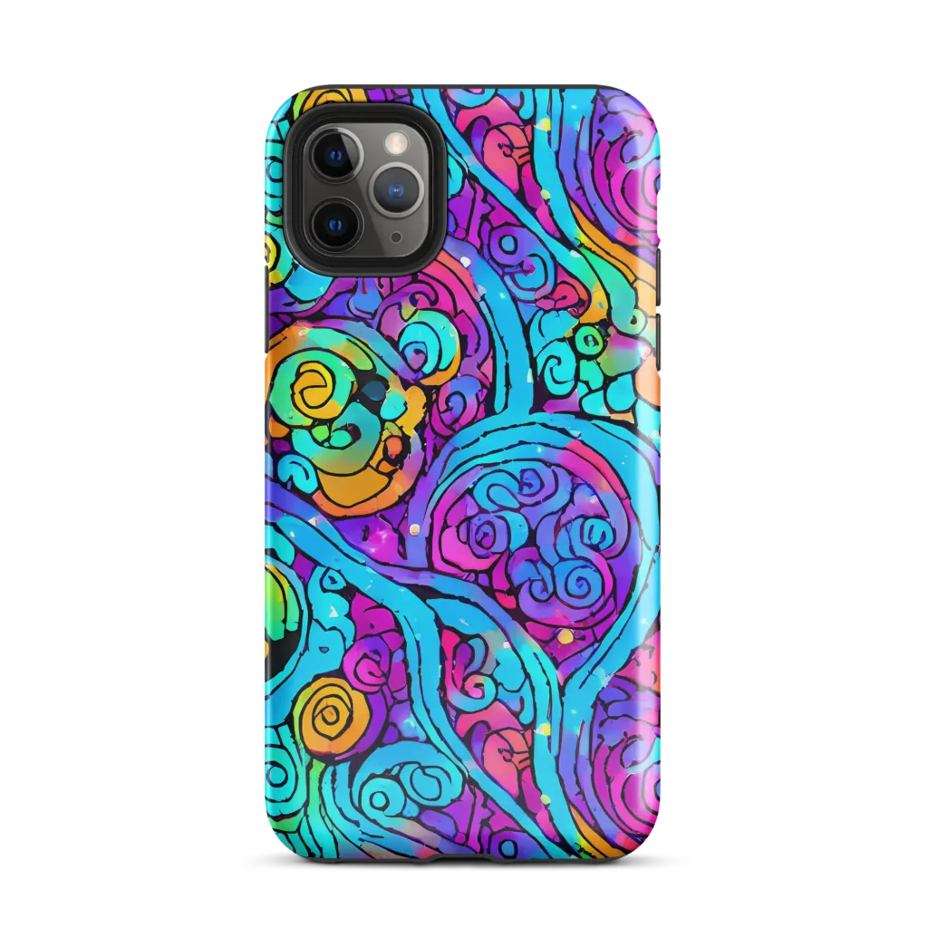 Colorstorm Spirals on Tough Case for iPhone® — Front