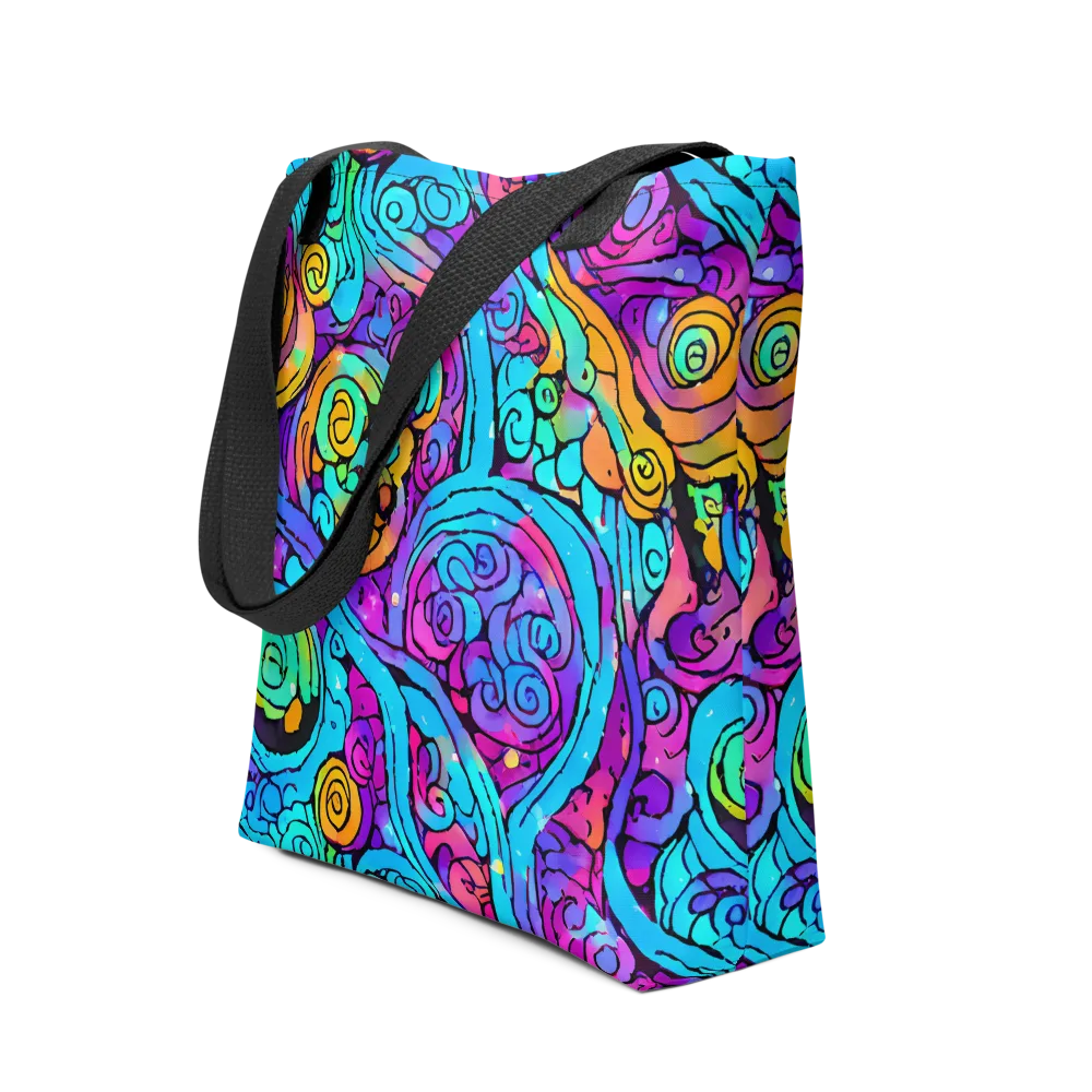 Colorstorm Spirals on Tote Bag — Front