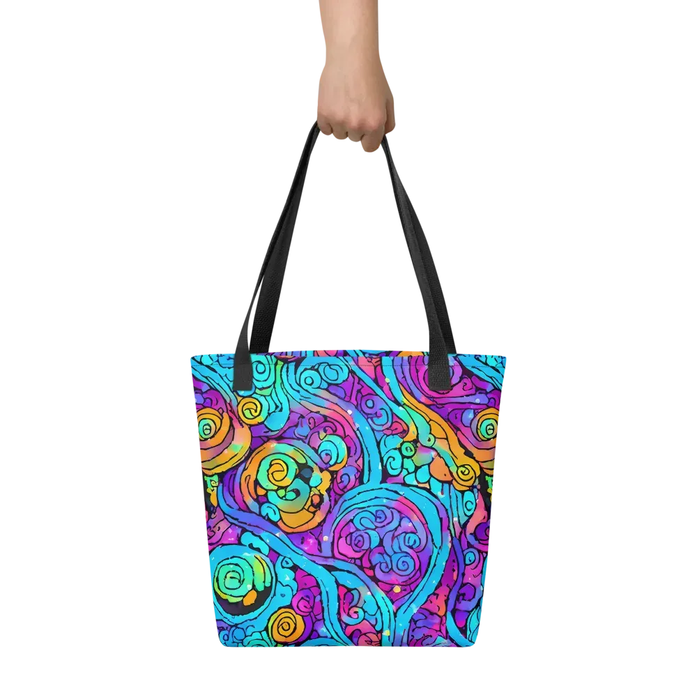 Colorstorm Spirals on Tote Bag — Front