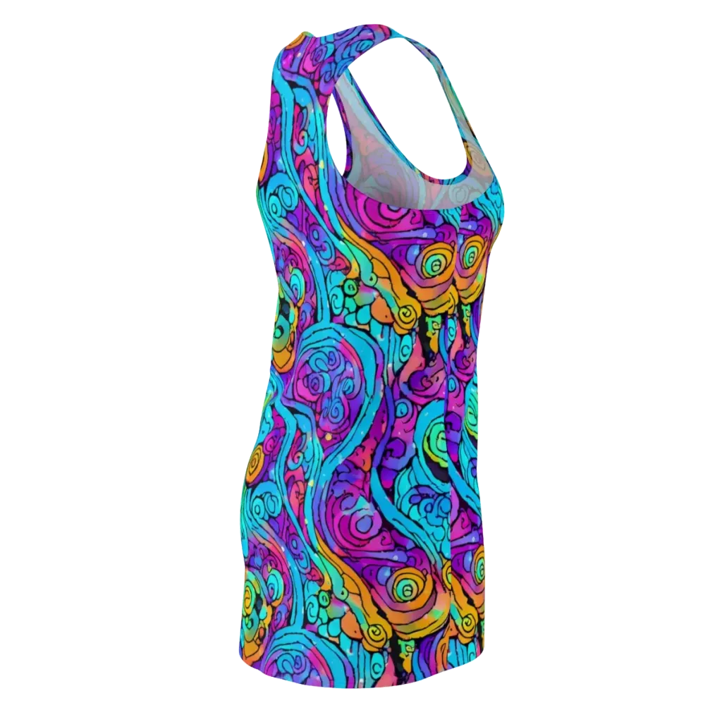 Colorstorm Spirals on Racerback Dress — Back Side