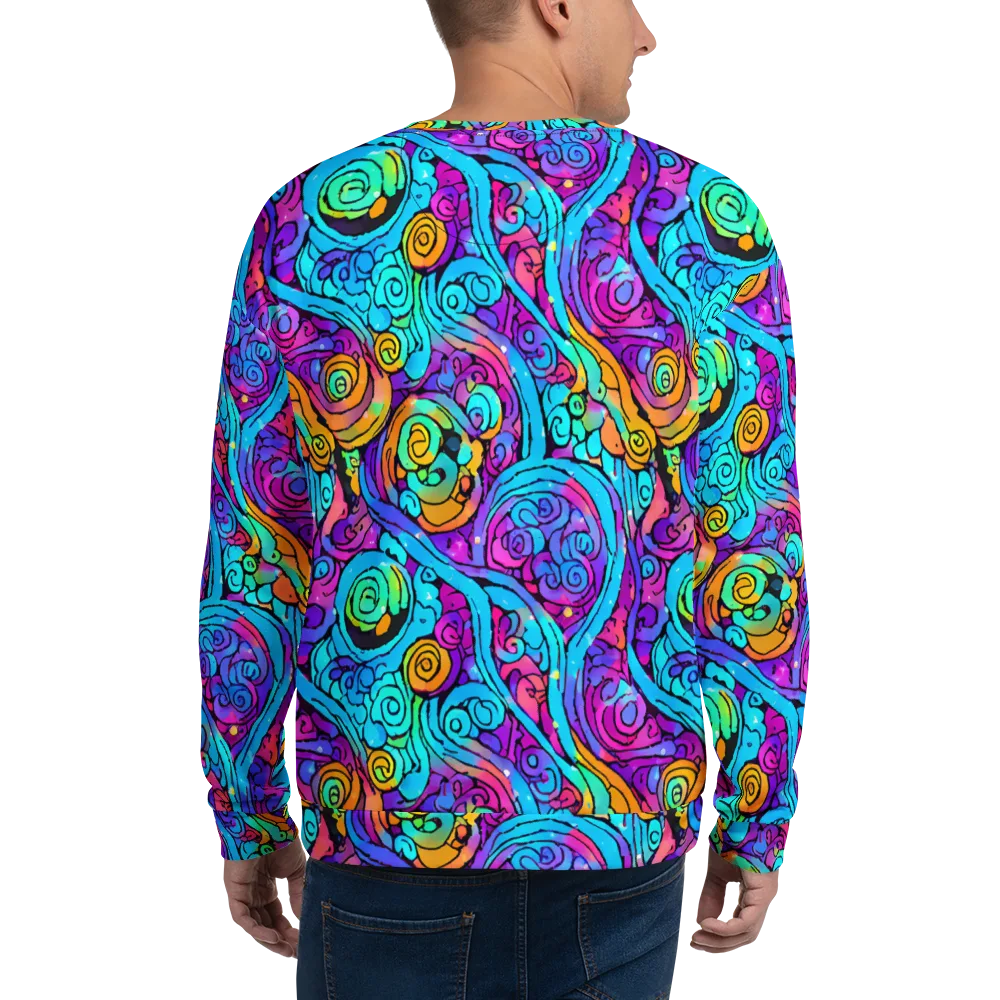 Colorstorm Spirals on Sweatshirt — Back