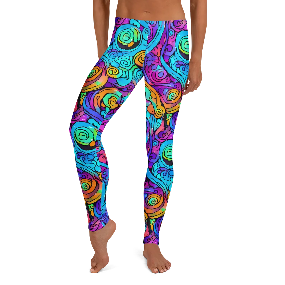Colorstorm Spirals on Leggings — Front