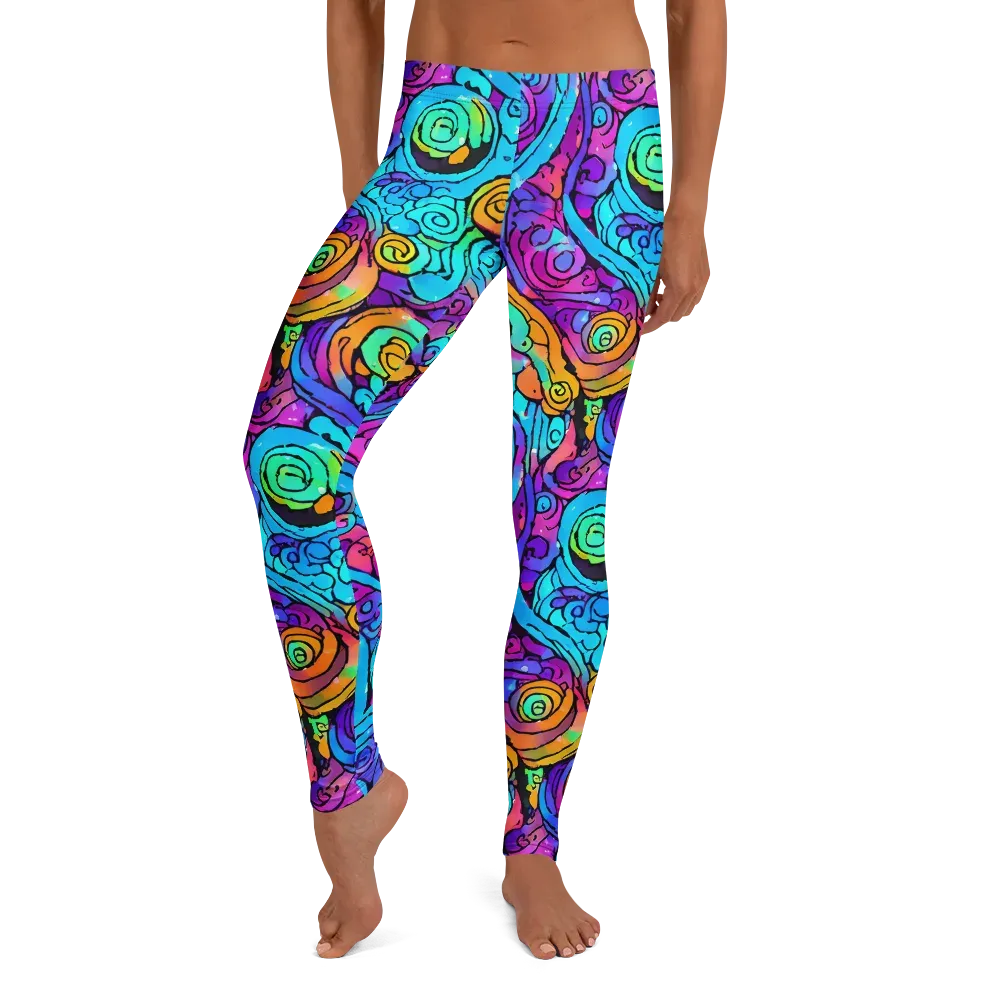 Colorstorm Spirals on Leggings — Front