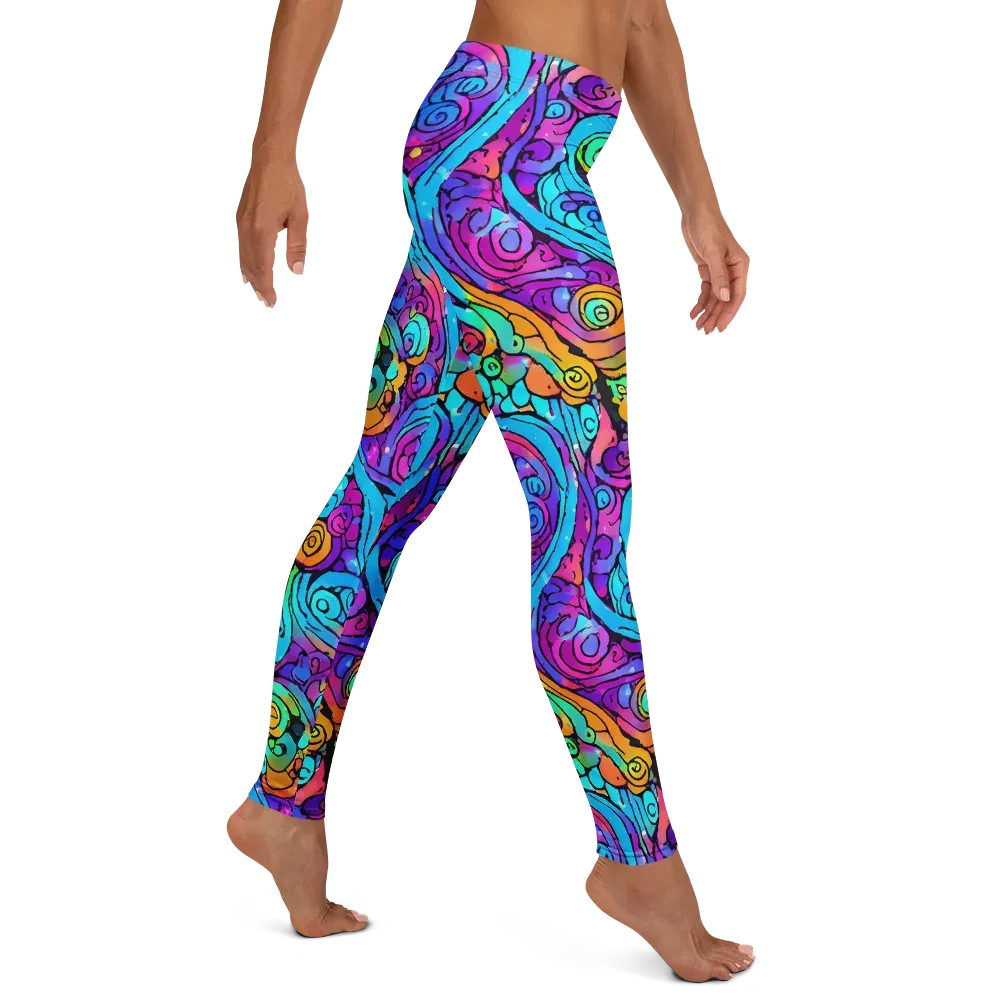 Colorstorm Spirals on Leggings — Right