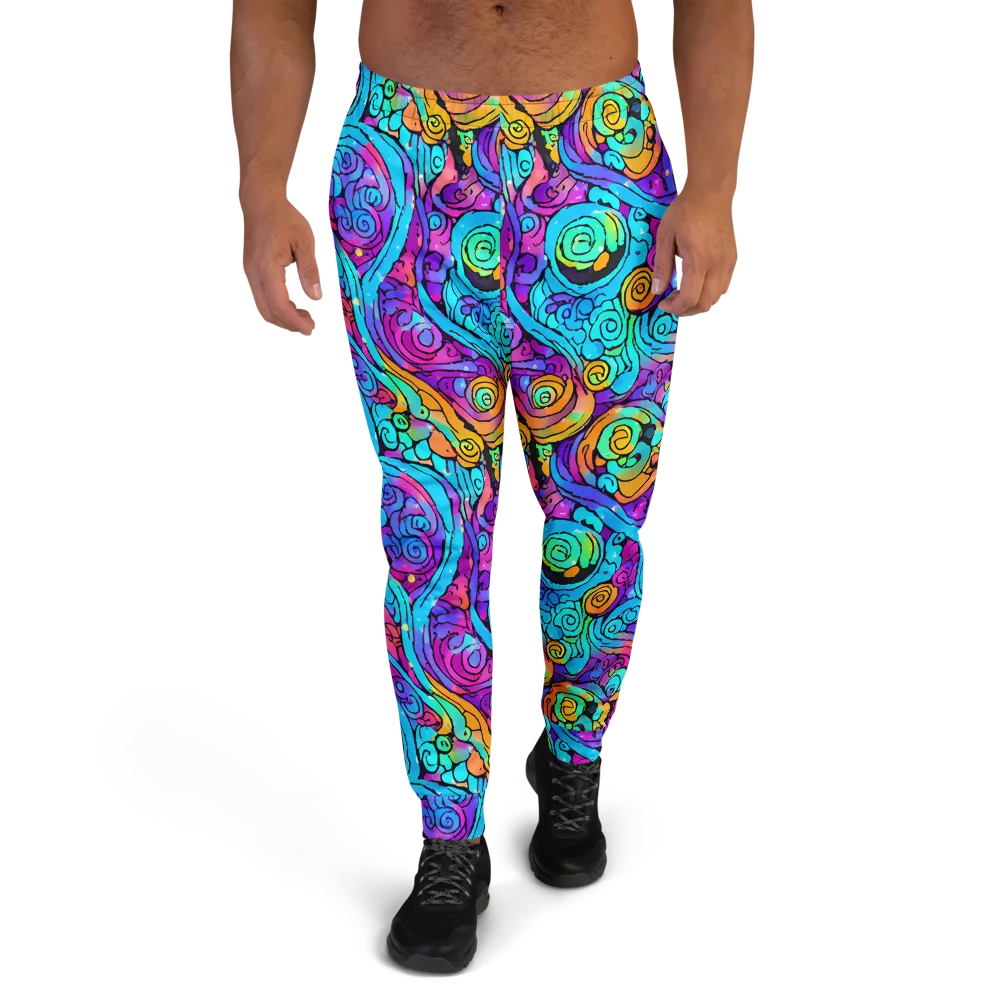 Colorstorm Spirals on Men's Joggers — Front