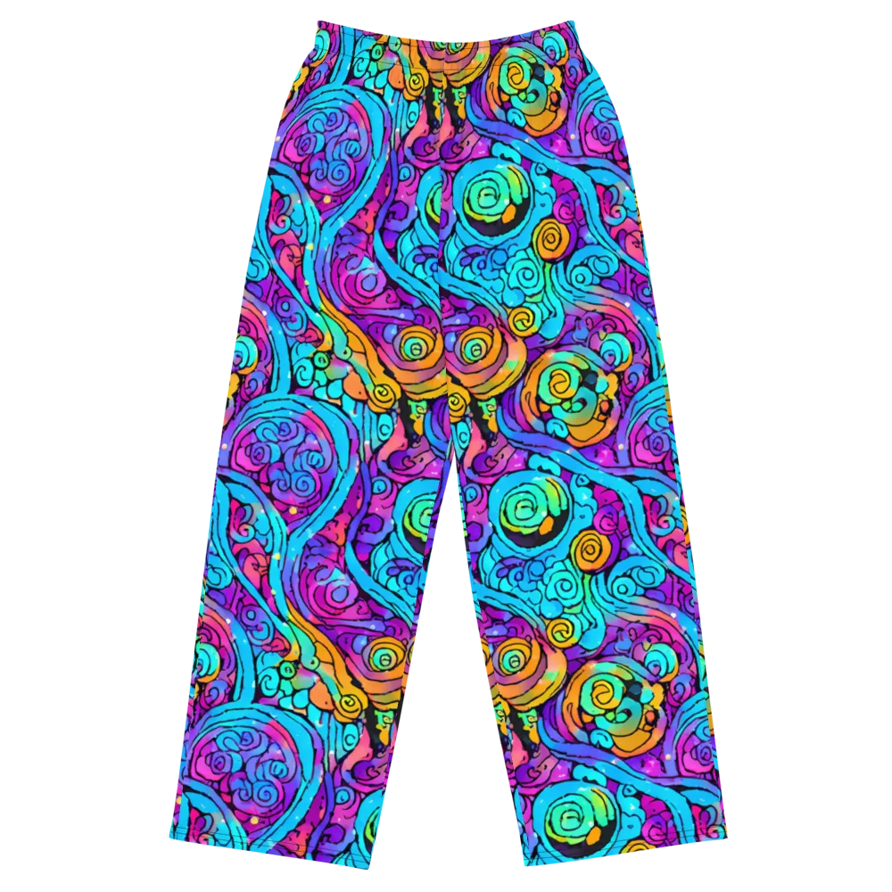 Colorstorm Spirals on Wide-Leg Pants — Front