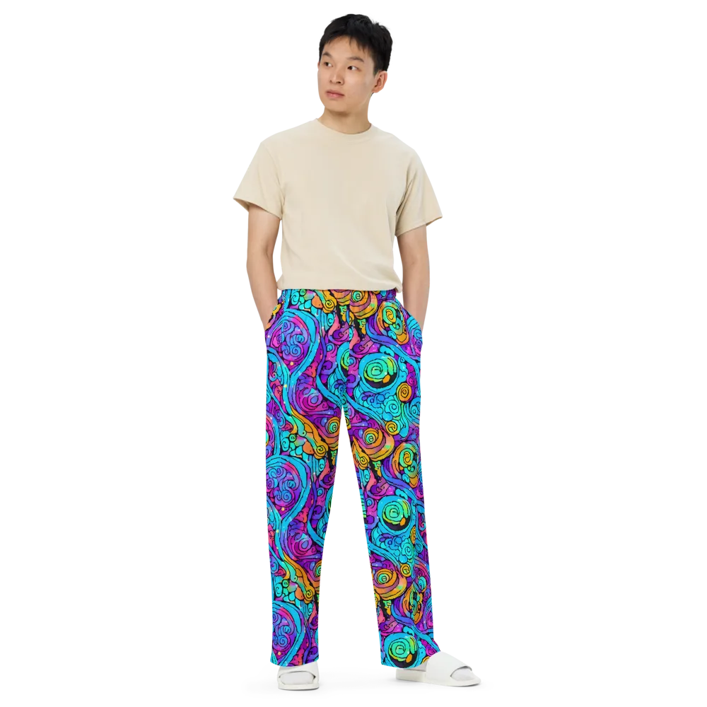 Colorstorm Spirals on Wide-Leg Pants — Front
