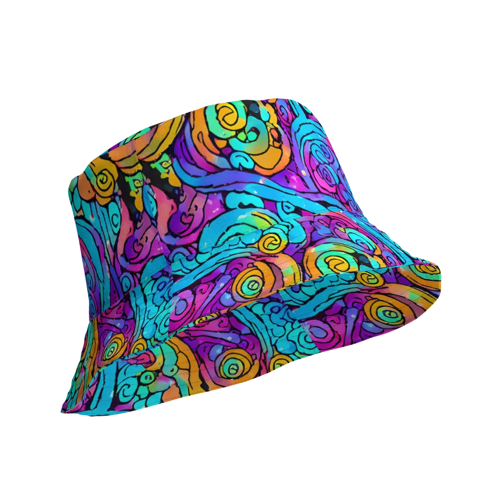 Colorstorm Spirals on Reversible Bucket Hat — Product details Outside