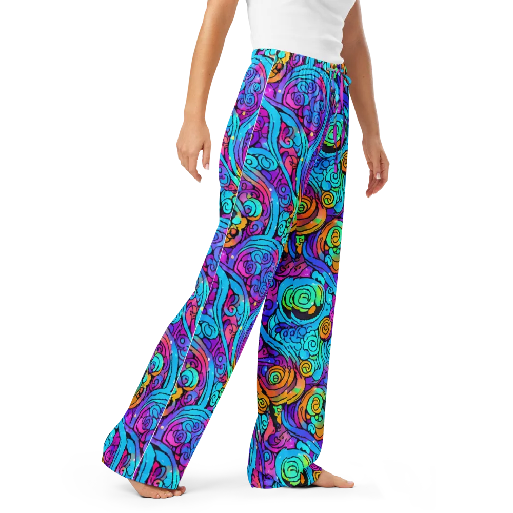 Colorstorm Spirals on Women's Pajama Pants — Right Front