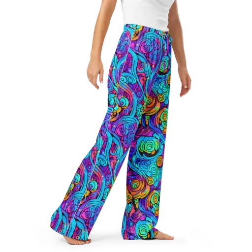 Colorstorm Spirals on a Women's Pajama Pants