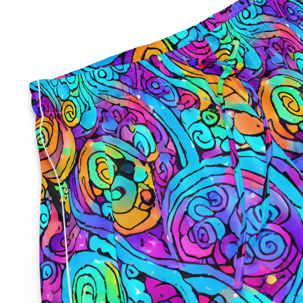 Colorstorm Spirals on Women's Pajama Shorts — Product details