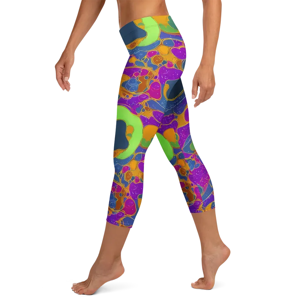 Vivid Bioform on Capri Leggings — Left