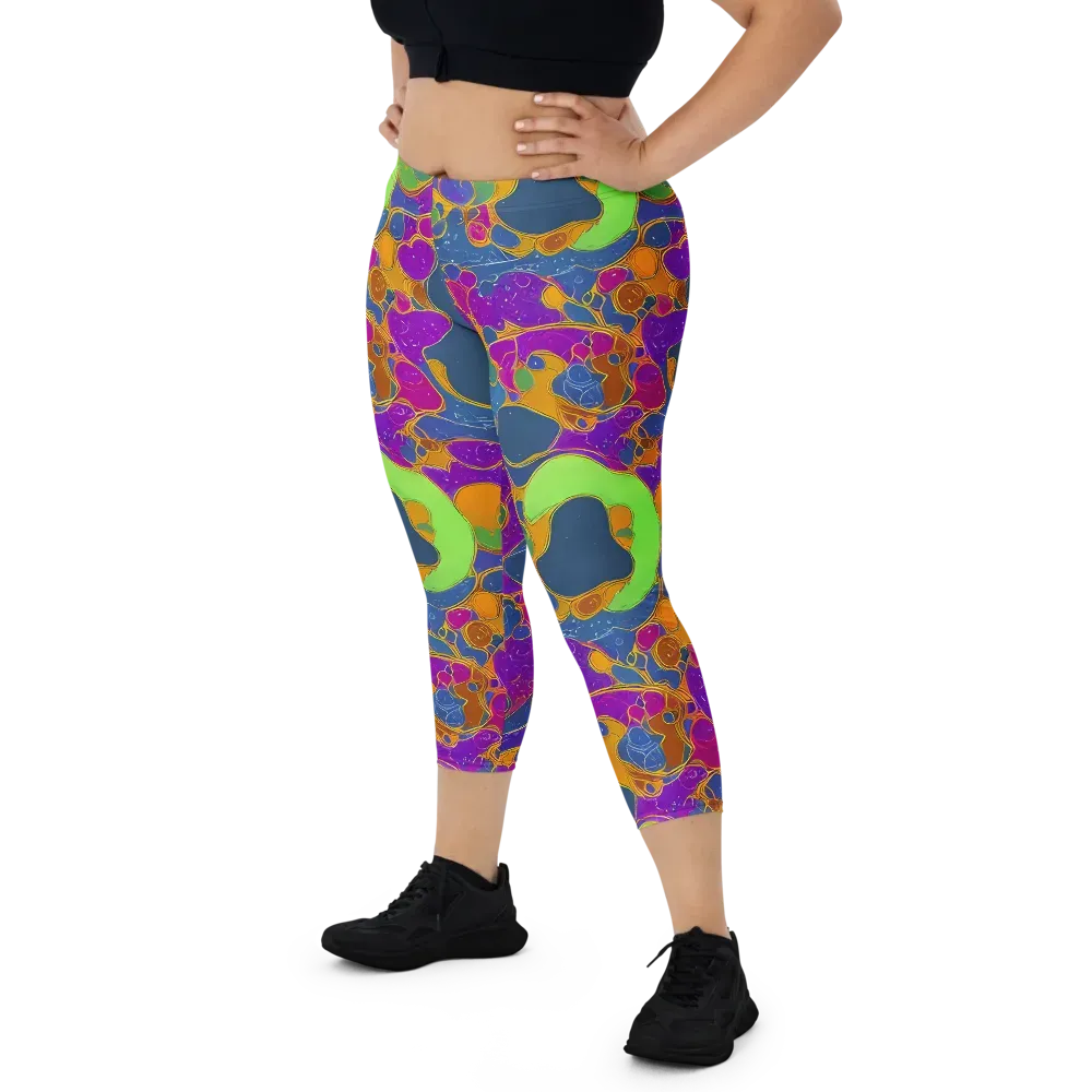 Vivid Bioform on Capri Leggings — Front