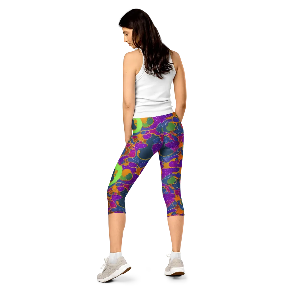 Vivid Bioform on Capri Leggings — Back