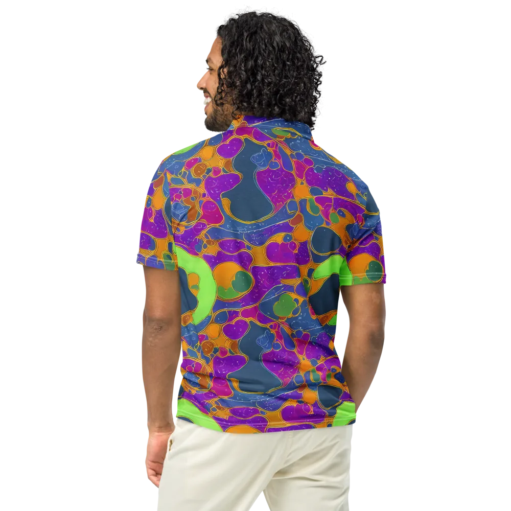 Vivid Bioform on Men's Slim Fit Polo Shirt — Back
