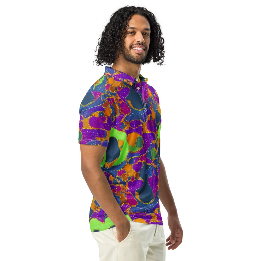 Vivid Bioform on Men's Slim Fit Polo Shirt — Right Front