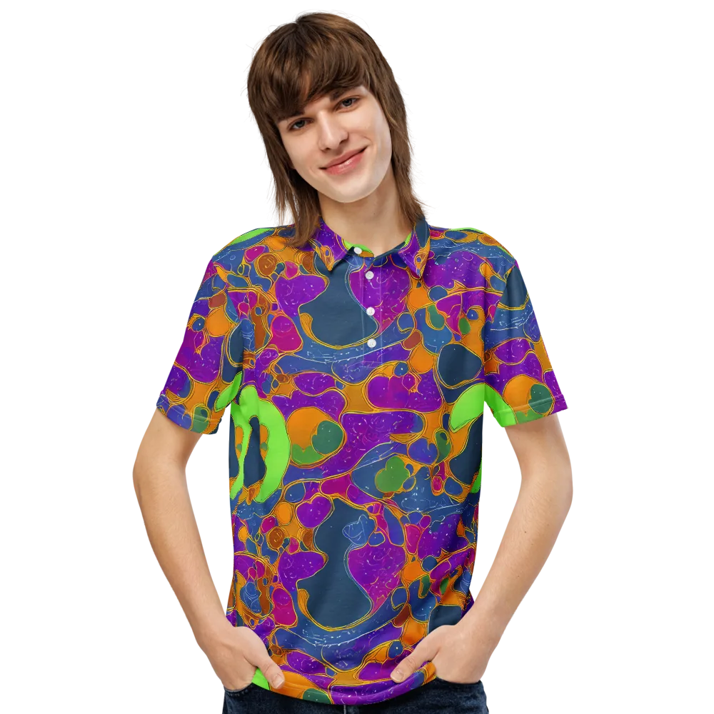 Vivid Bioform on Men's Slim Fit Polo Shirt — Front