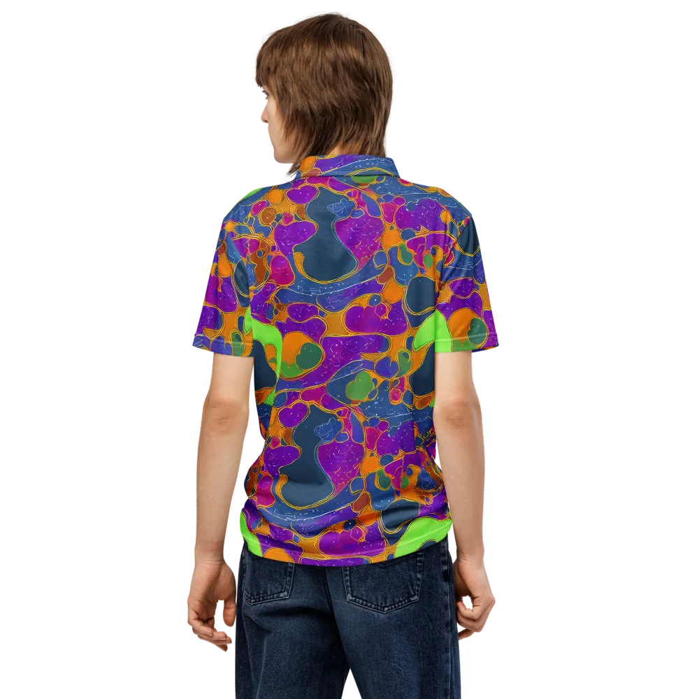 Vivid Bioform on Men's Slim Fit Polo Shirt — Back