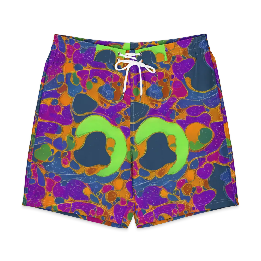 Vivid Bioform on Men's Board Shorts — Front