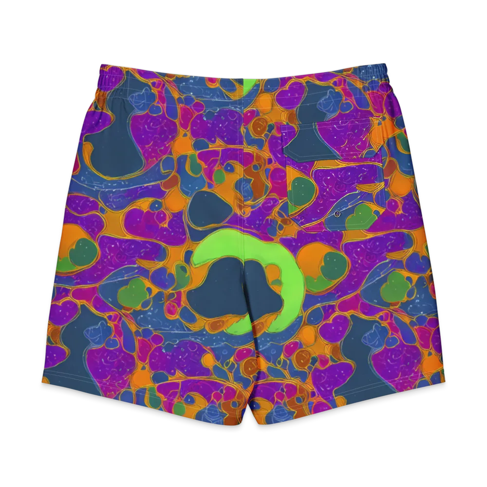 Vivid Bioform on Men's Board Shorts — Back