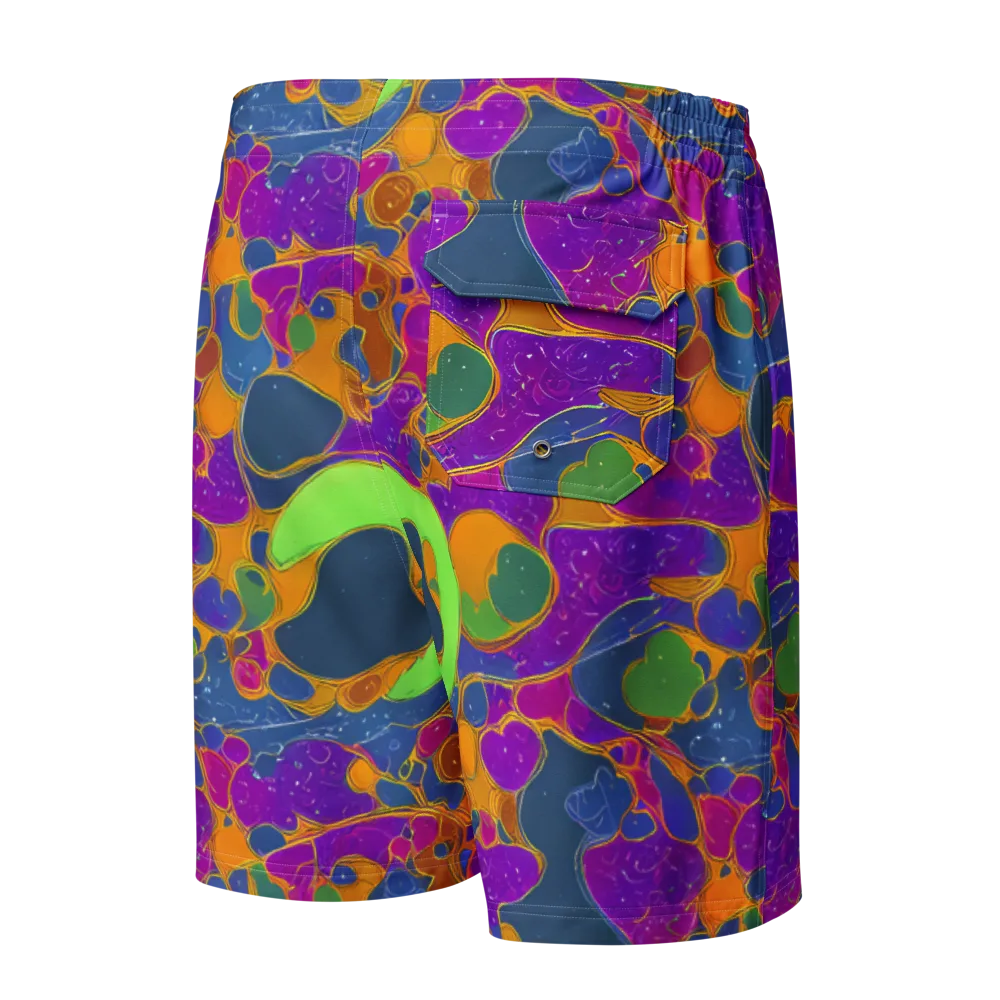 Vivid Bioform on Men's Board Shorts — Back