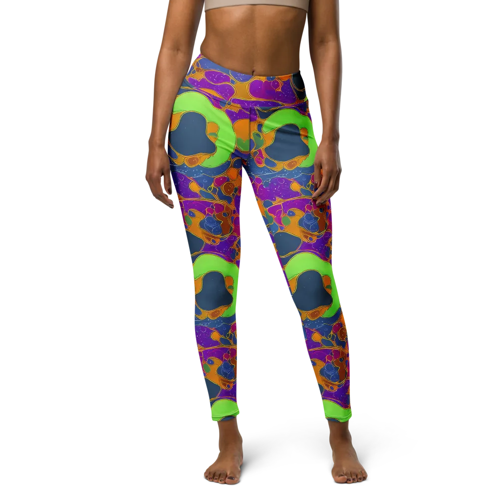 Vivid Bioform on Yoga Leggings — Front