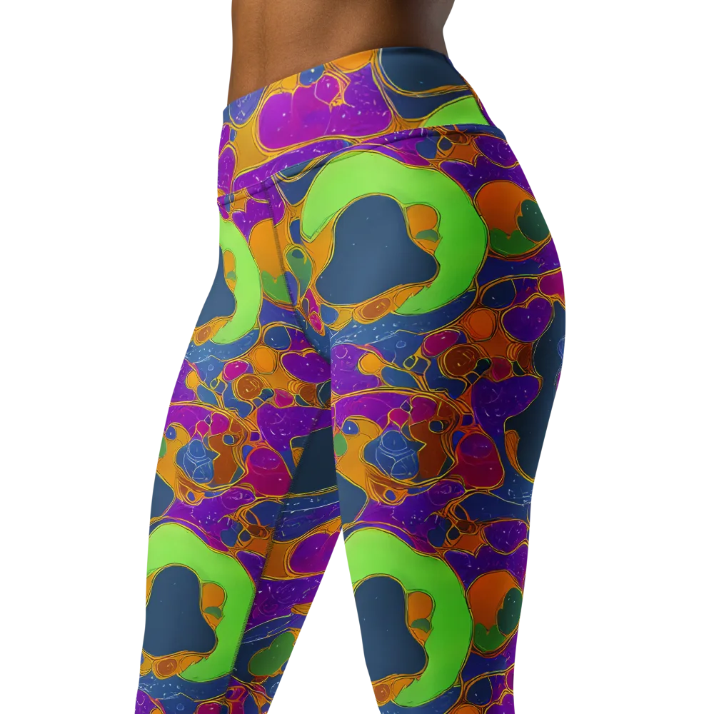 Vivid Bioform on Yoga Leggings — Left Front
