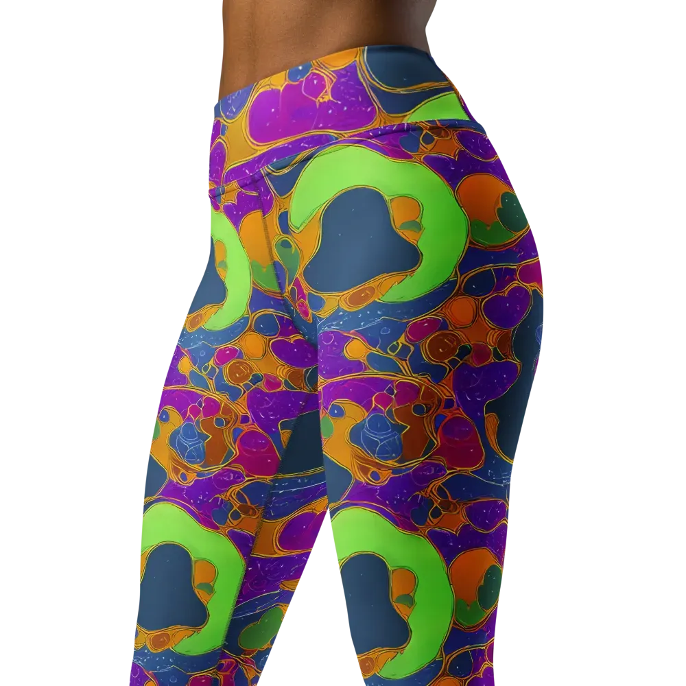 Vivid Bioform on Yoga Leggings — Left Front