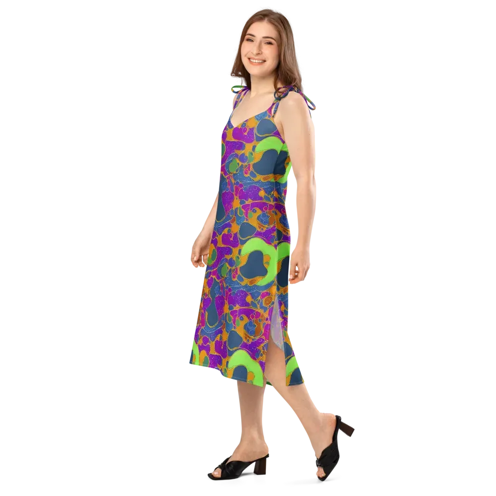 Vivid Bioform on Slip Dress — Left Front